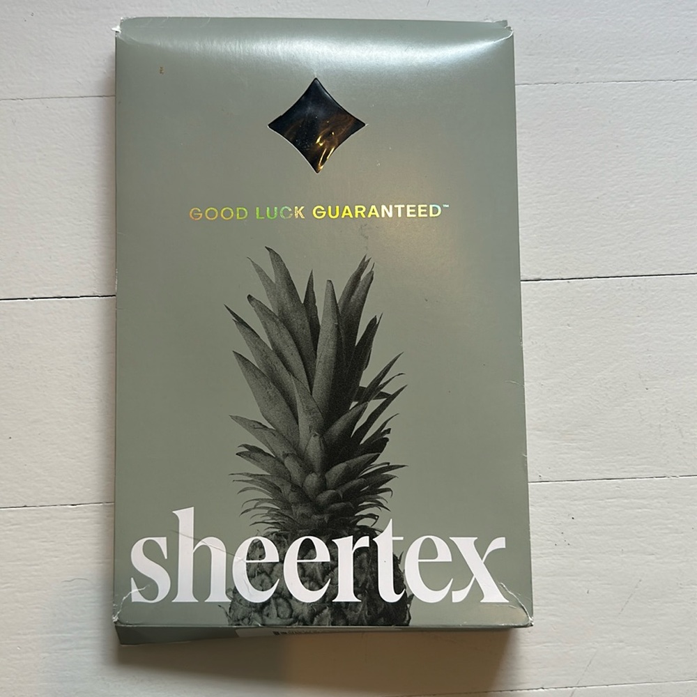 Sheertex Sheer Thigh Highs Black Size L